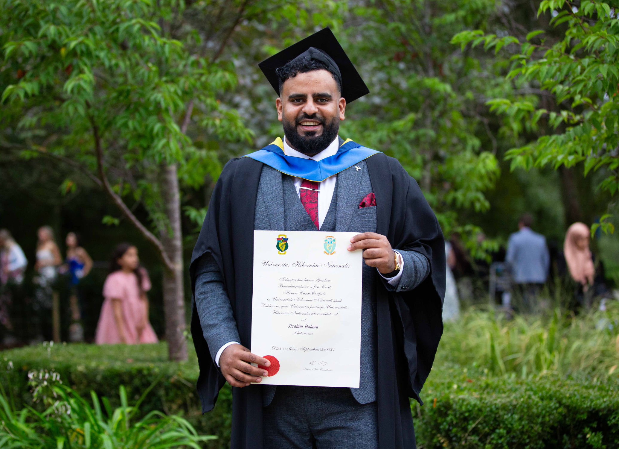 Graduation photograph of Ibrahim Halawa.